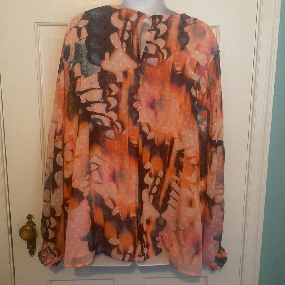 Torrid 2x chiffon blouse - Picture 5 of 10